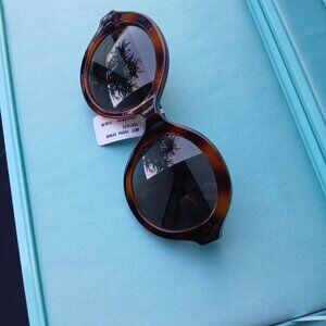 Salvatore Ferragamo Tortoiseshell Sunglasses Round